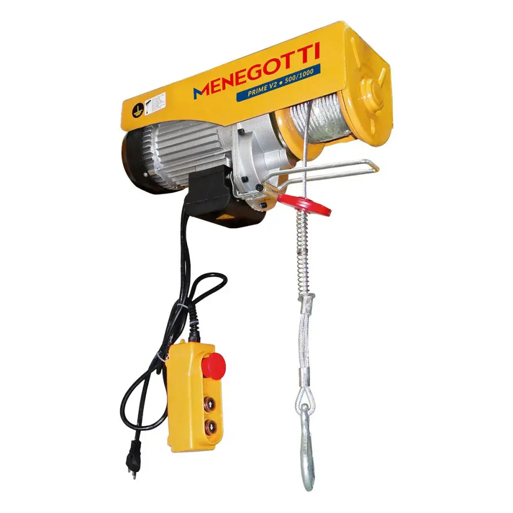 Guincho eletrico prime V2 500/1000KG 220V mono Menegotti