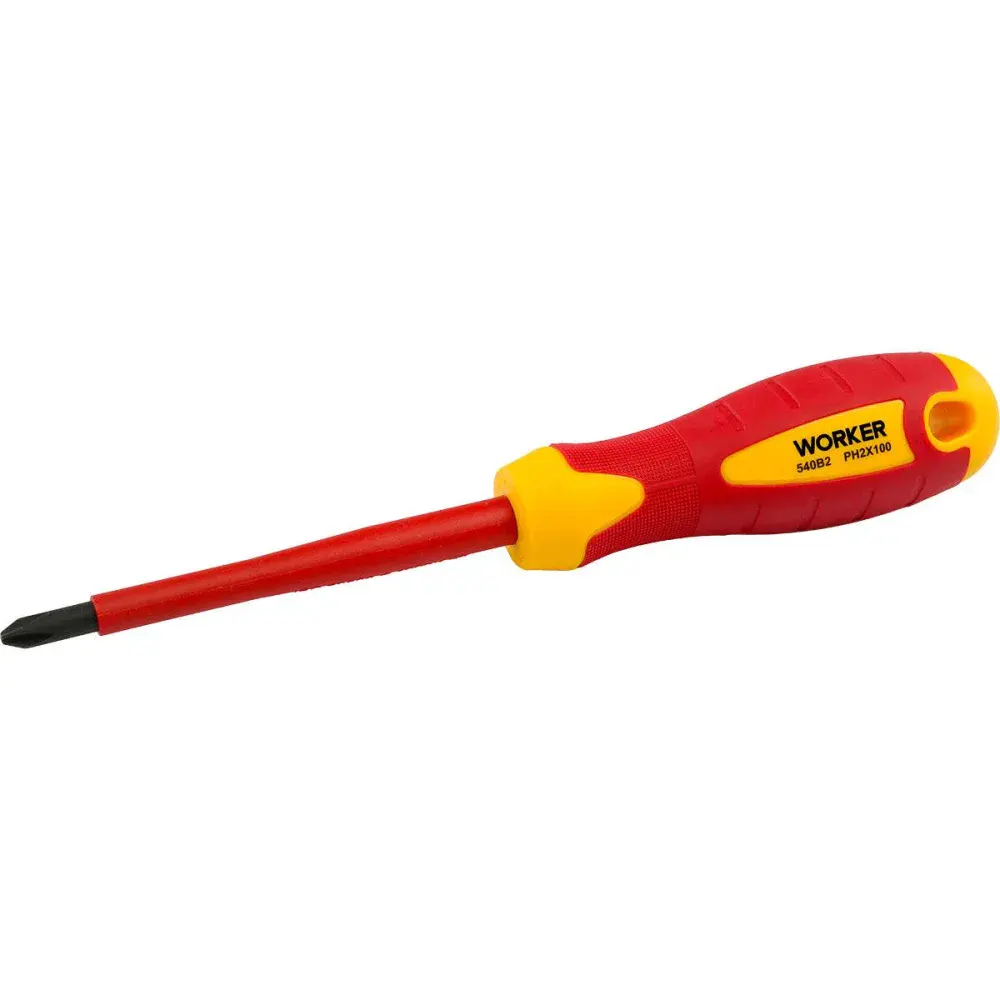 Chave de fenda cruzada/phillips vde PH2X100MM Worker — fotografia 3