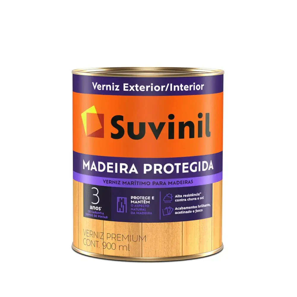 Verniz madeira protegida acetinado natural 900ML Suvinil — fotografia de referência