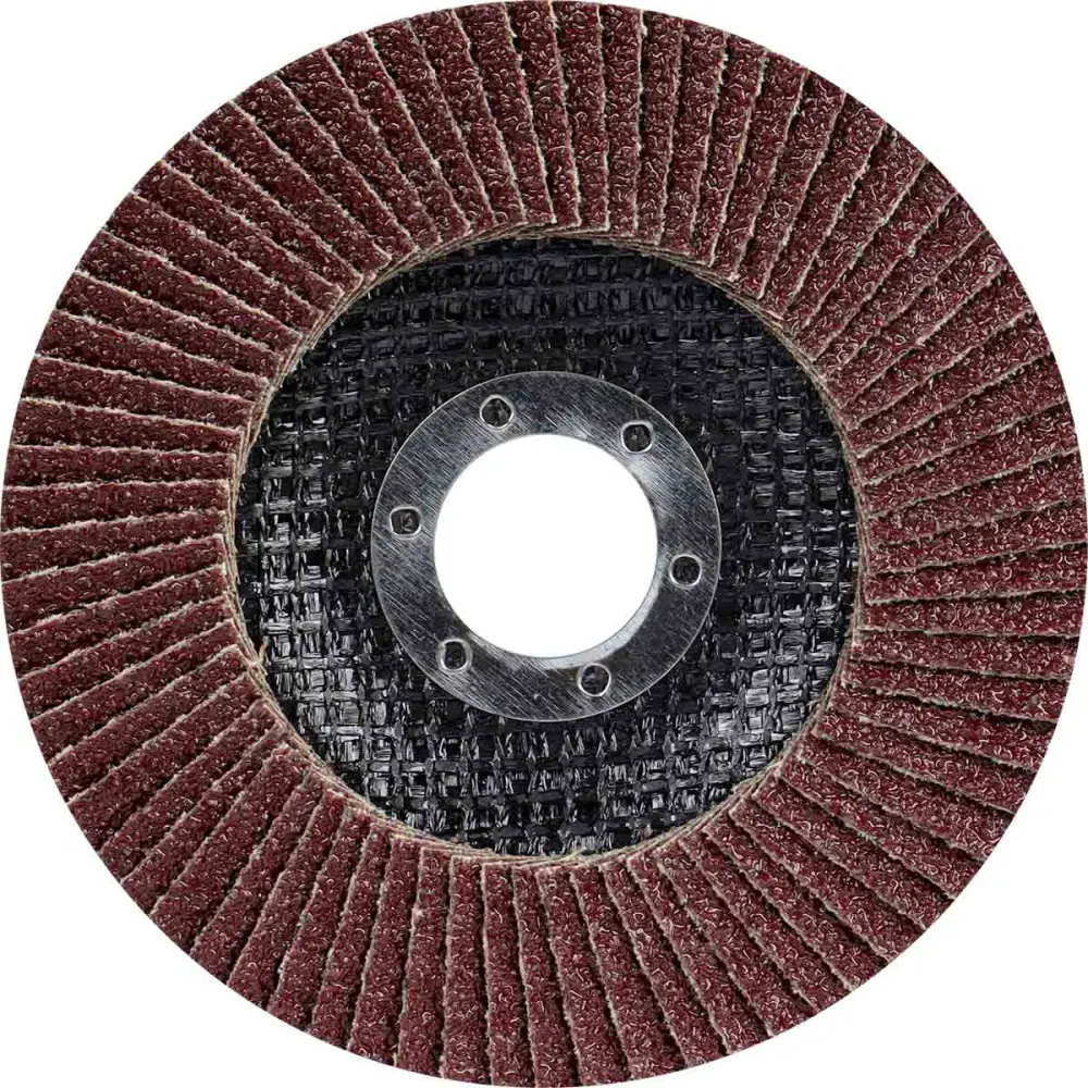 Disco flap reto G80 4.1/2" x 7/8" com 11 peças Bumafer — fotografia 4