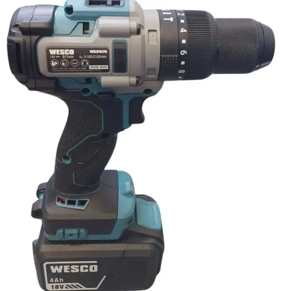Parafusadeira impacto 18V 1/2 POL WS2417K com martelete perfurador WS2990.9 sds-plus Wesco — fotografia 2