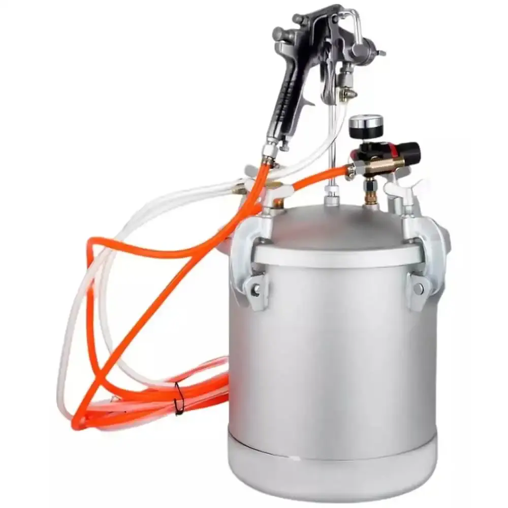 Tanque de pintura 10L com pistola e mangueira IWPP02/EVR1000 Evald — fotografia de referência