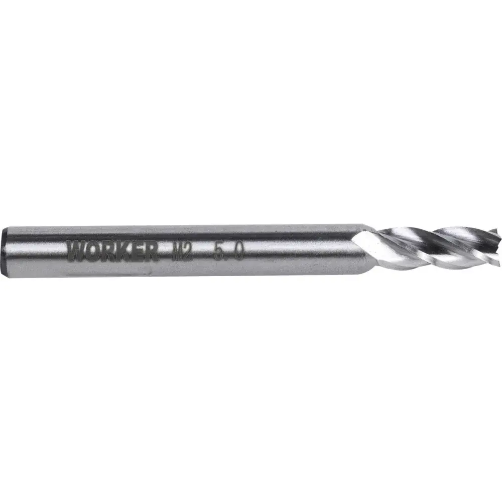 Fresa de topo reto aço rápido 5MM haste 6MM Worker — fotografia de referência