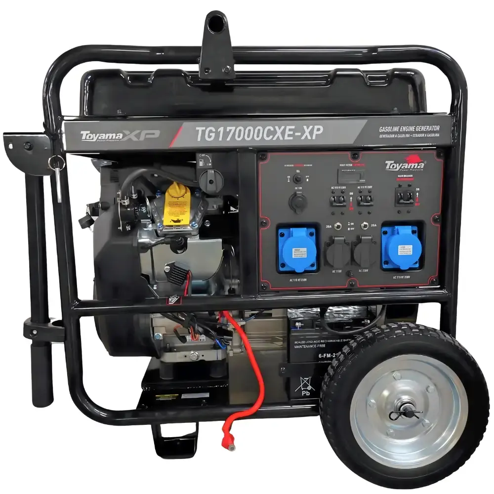 Gerador à gasolina 16KVA 4T partida elétrica com AVR monofásico TG17000CXE-XP Toyama — fotografia de referência