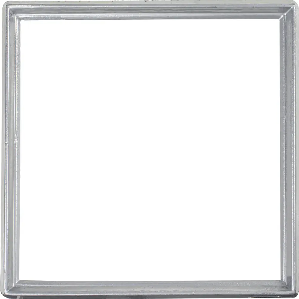Grelha de alumínio 20X20 cm com porta grelha polido Liege — fotografia 3