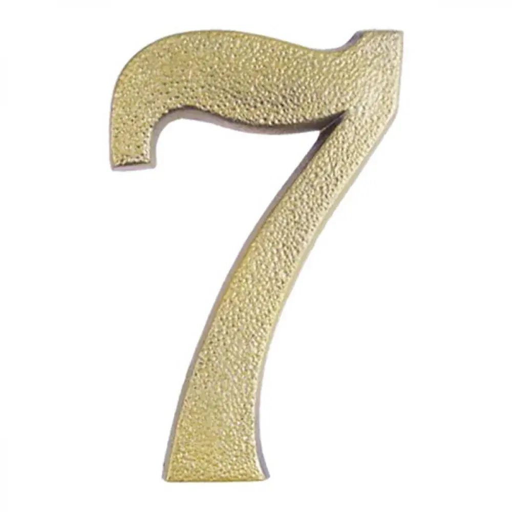 Número residencial plástico N°7 bronze 10CM Kala — fotografia de referência