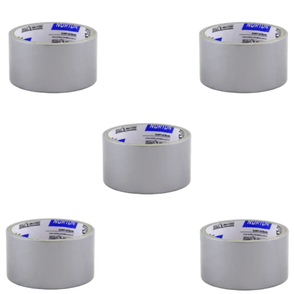 Fita Silver Tape 48 mm X 5 mm Prata 5 Unidades NORTON — fotografia de referência