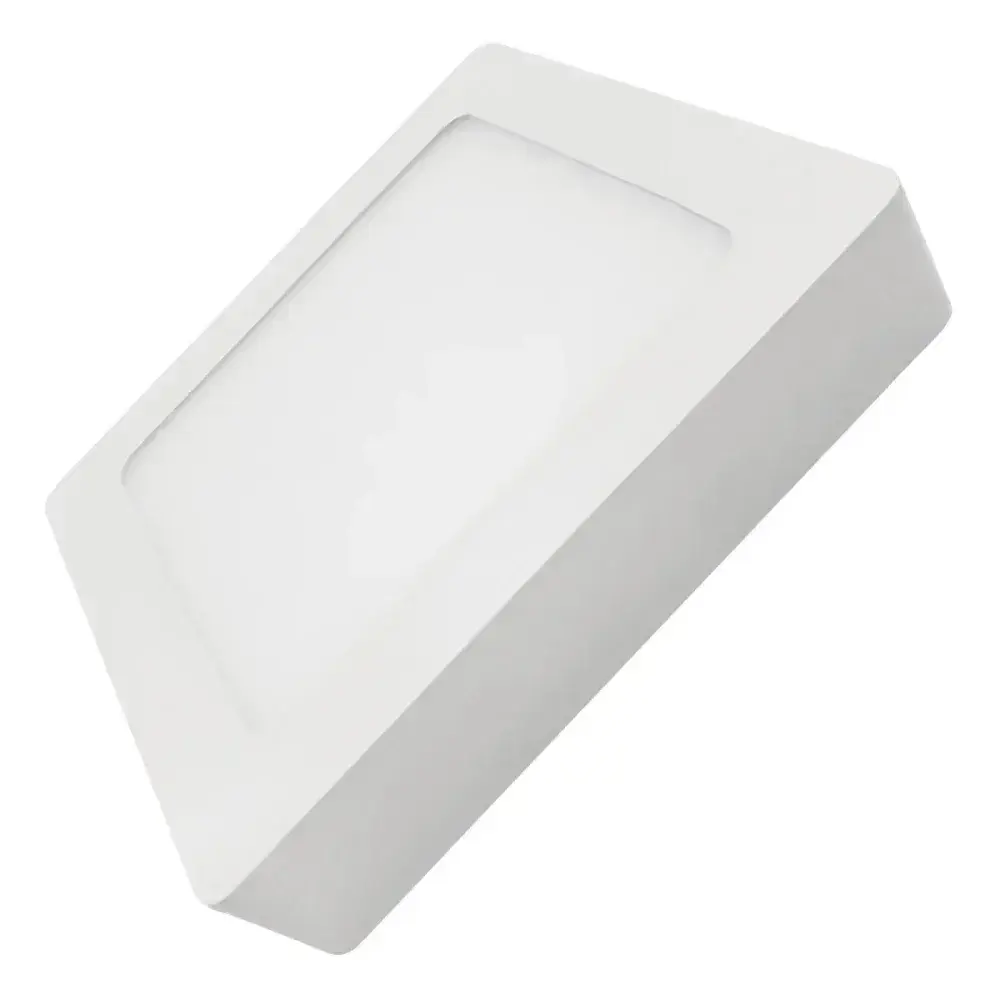 Painel led sobrepor 12W biv 6400K quadrado Ourolux — fotografia 3