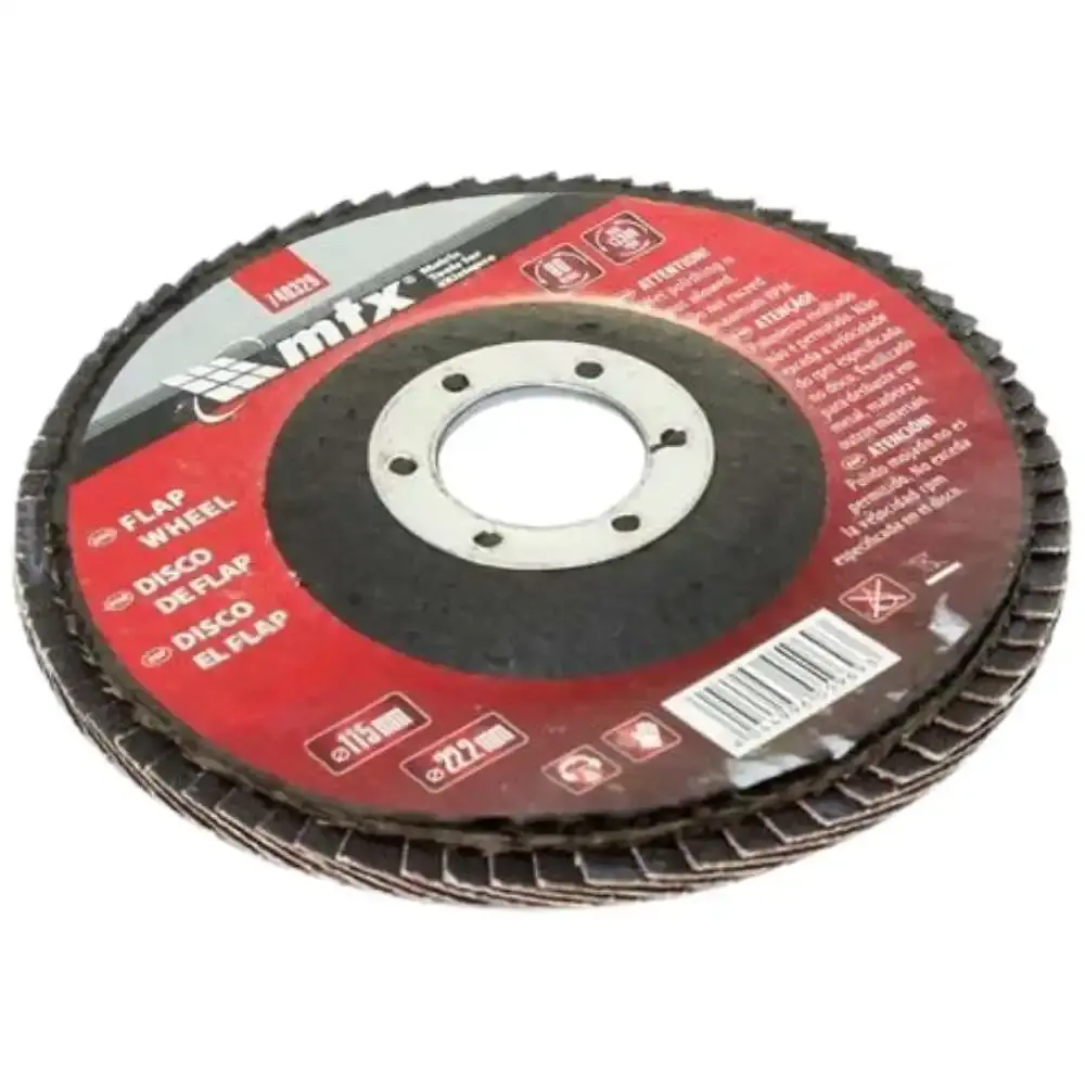 Disco de lixa flap 4,1/2 POL grana 80 kit com 20 unidades MTX — fotografia 5