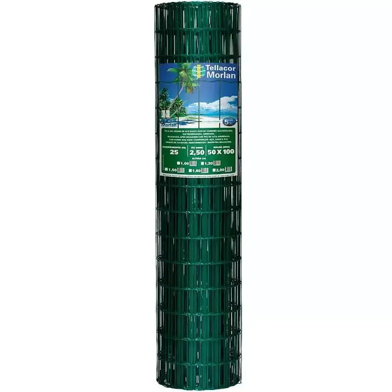 Tela Multiuso PVC Revestida Tellacor 1.00M x 25M Verde 3721 MORLAN