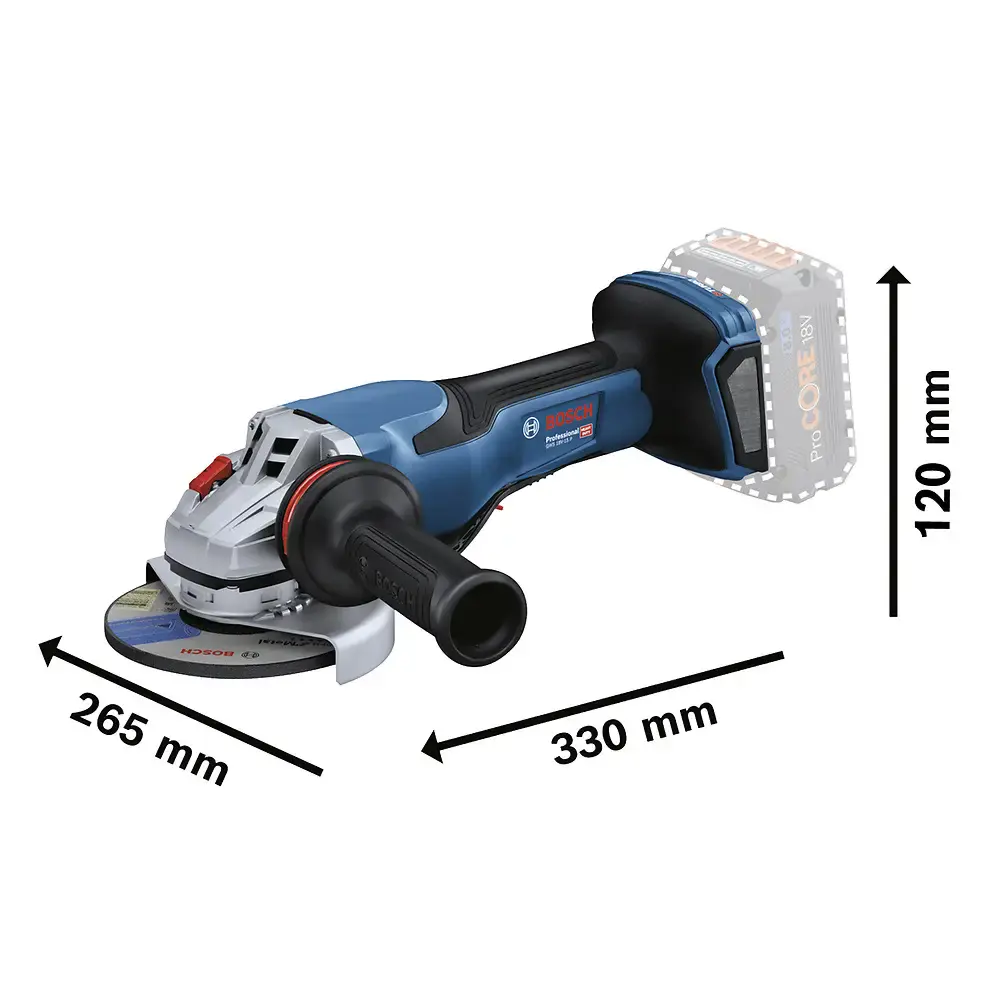 Esmerilhadeira 5 pol brushless sem bateria GWS18V-15P Bosch — fotografia 5