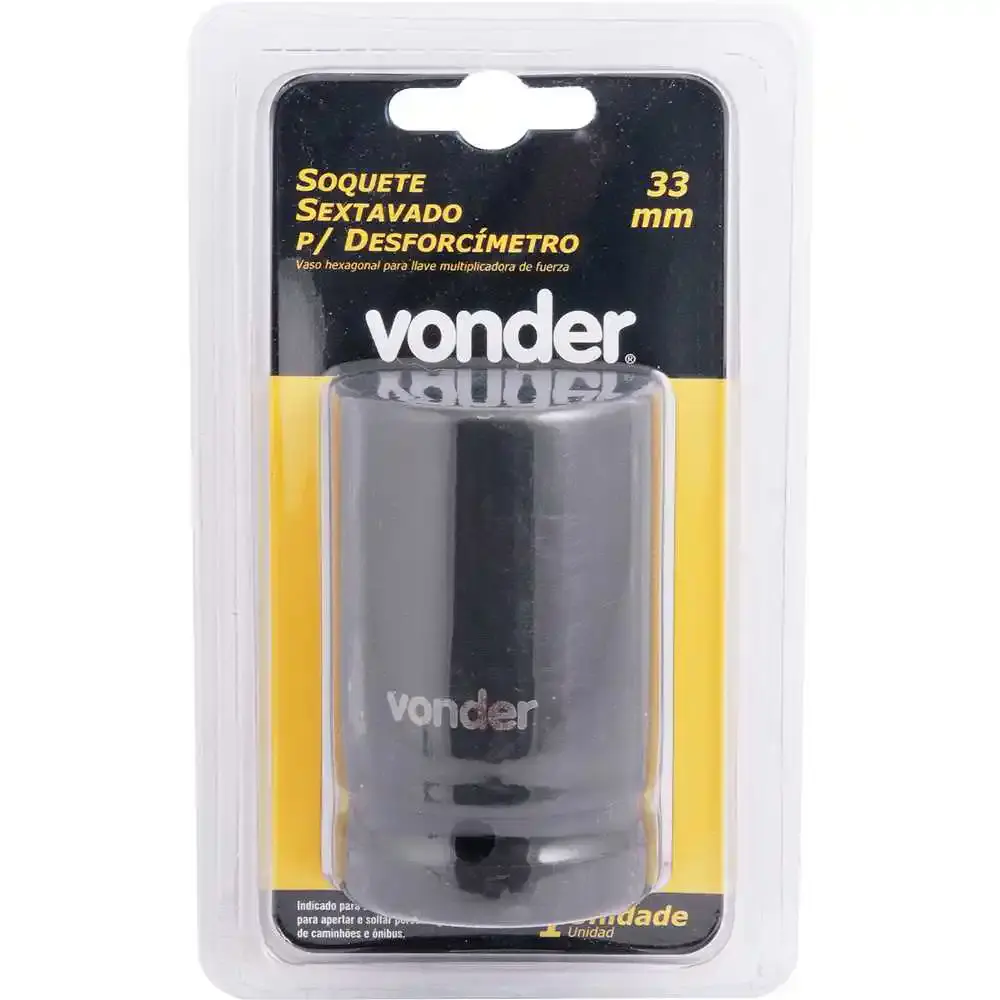 Soquete sextavado de impacto 33MM 1POL para desforcímeto Vonder — fotografia 2