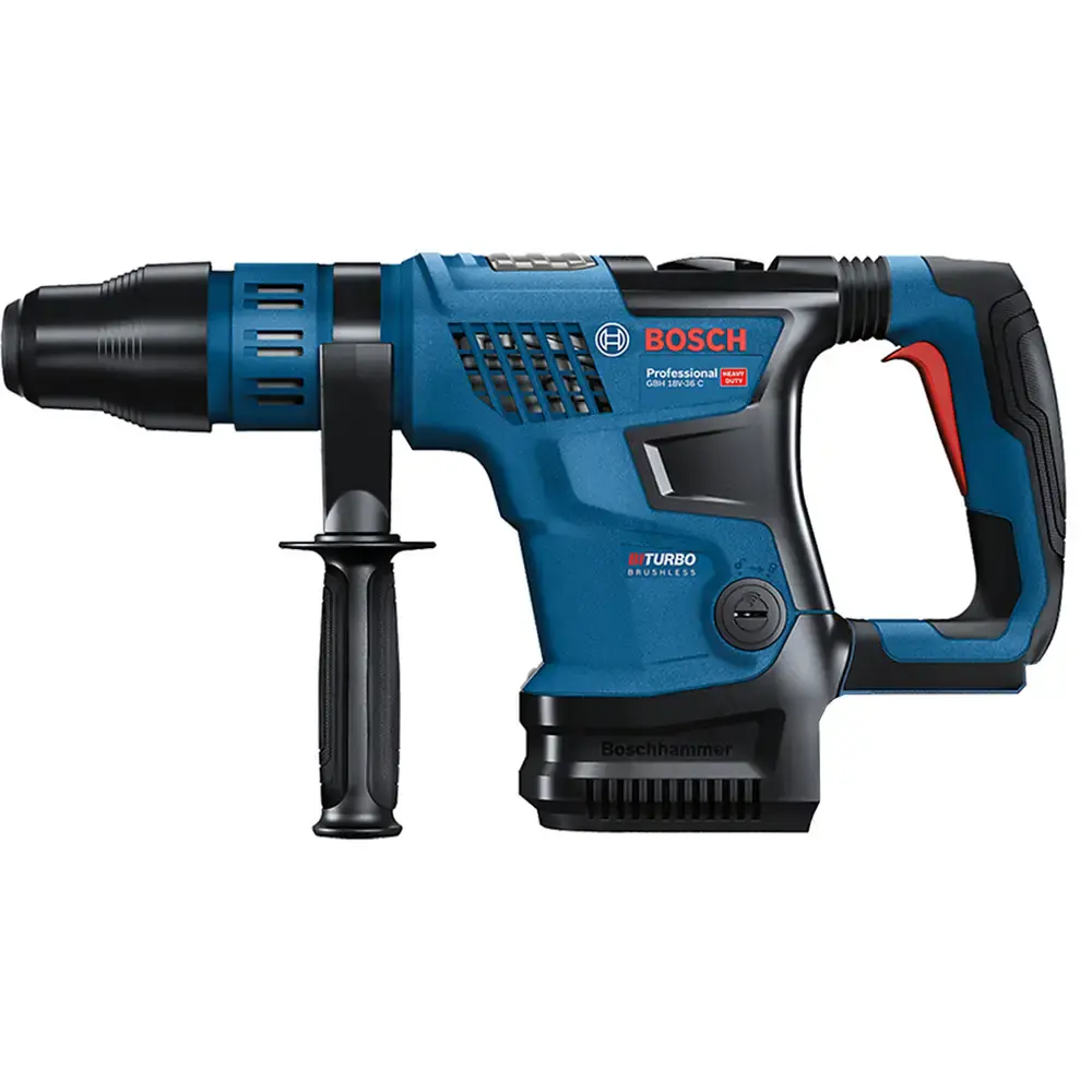 Martelete sds-max perfurador rompedor à bateria 18V biturbo brushless sem bateria GBH 18V-36C Bosch — fotografia 6