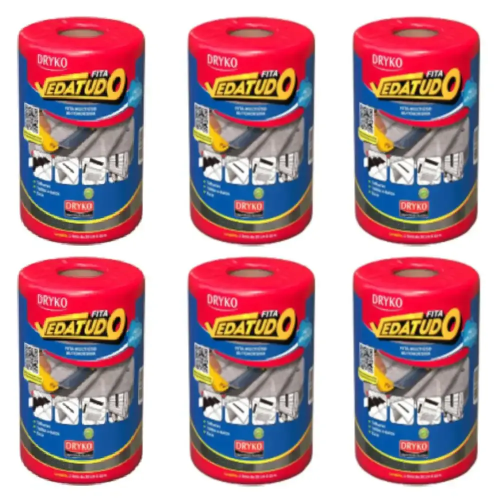 Fita Asfáltica Vedatudo 20 cm x 10 m 6 Unidades DRYKO — fotografia de referência
