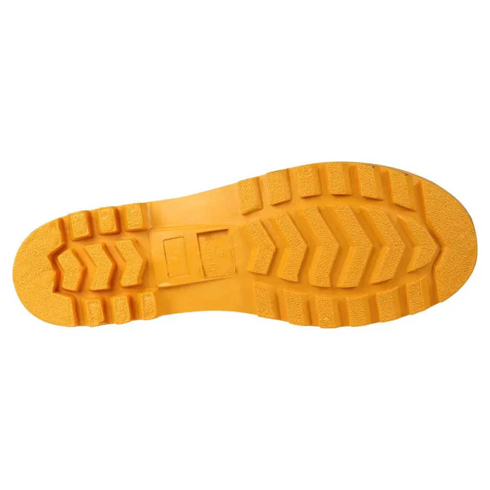 Bota pvc preta/amarela cano médio com forro N°40 Worker — fotografia 6
