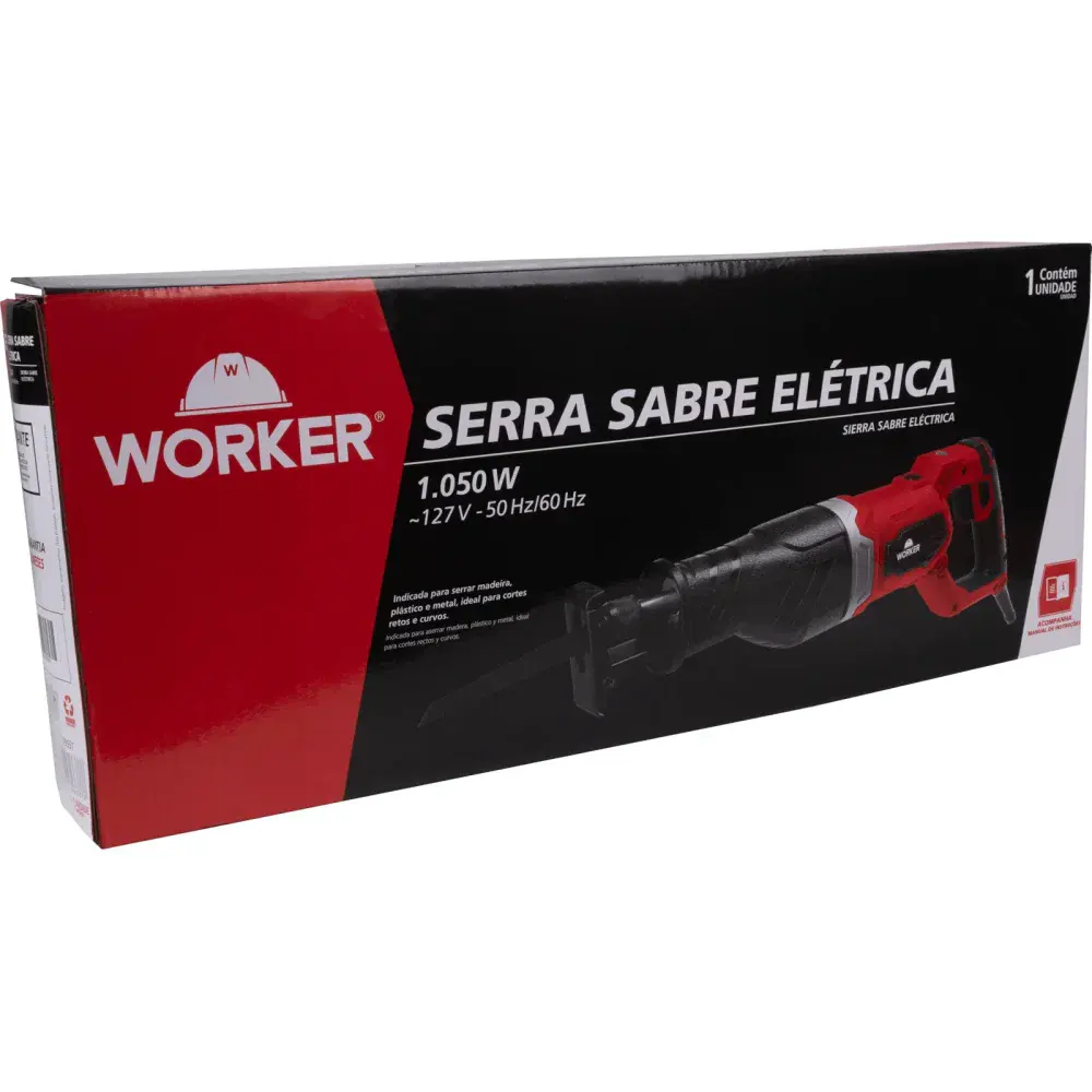 Serra sabre golpe 28MM 1050W 127V Worker — fotografia 12