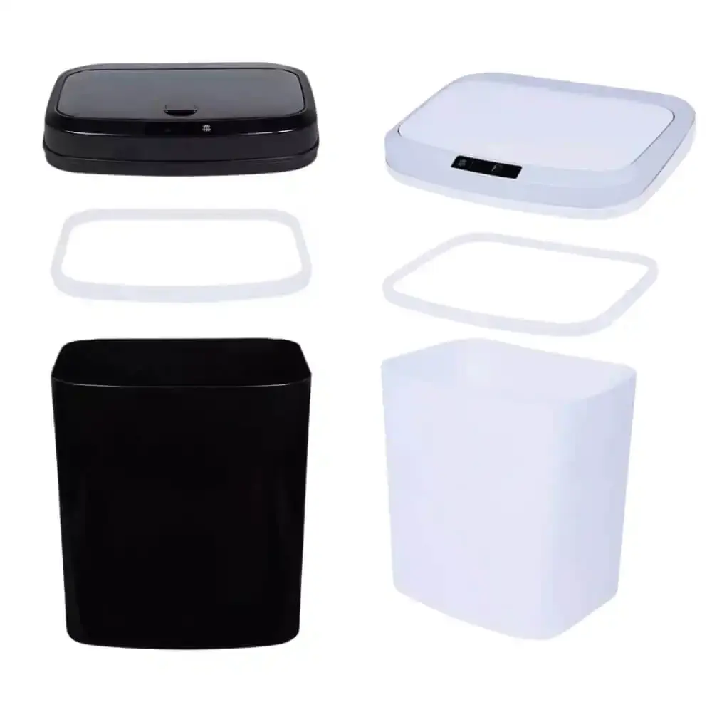 Lixeira automática sensor de aproximação 16 litros com USB Kala Branco — fotografia 4