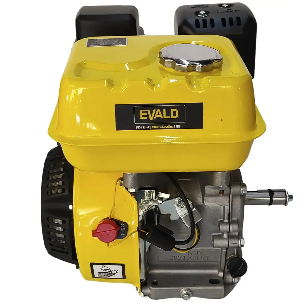 Motor gasolina 7 HP 4 tempos multiuso 212 CC partida manual EVS210F Evald — fotografia 3