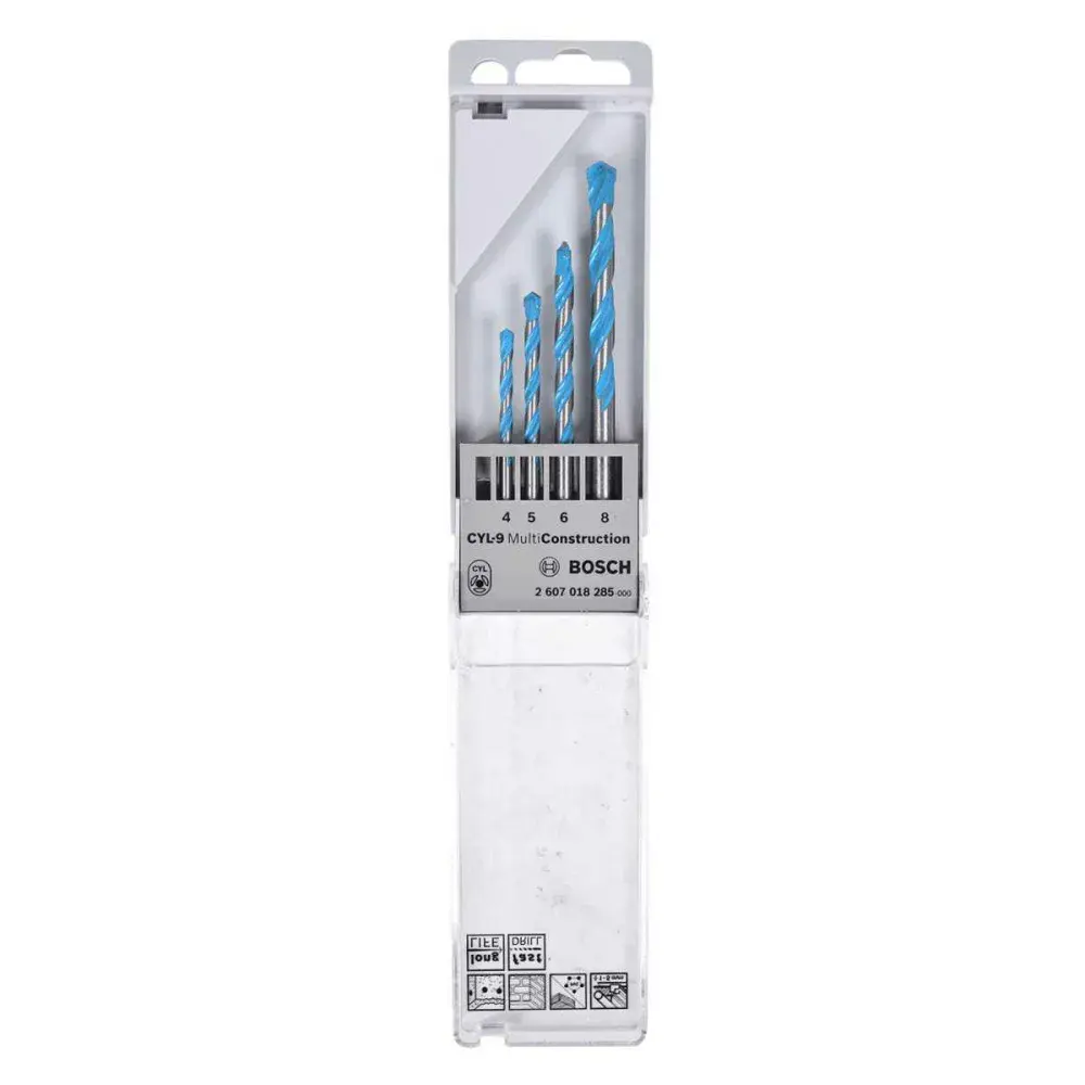 Jogo de brocas multiconstruction 4 a 8MM com 4 peç Bosch — fotografia 4