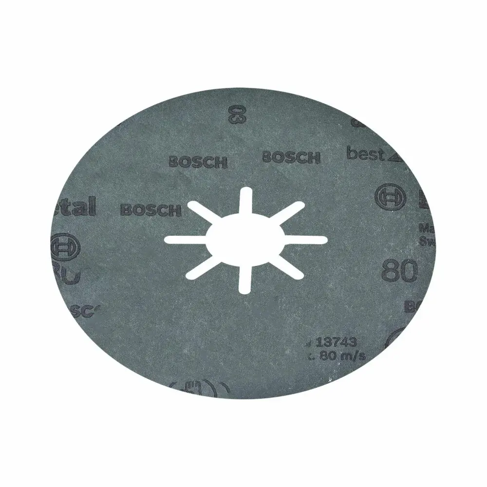 Discos de lixa em fibra 4.1/2" para metal G80 Bosch — fotografia 4