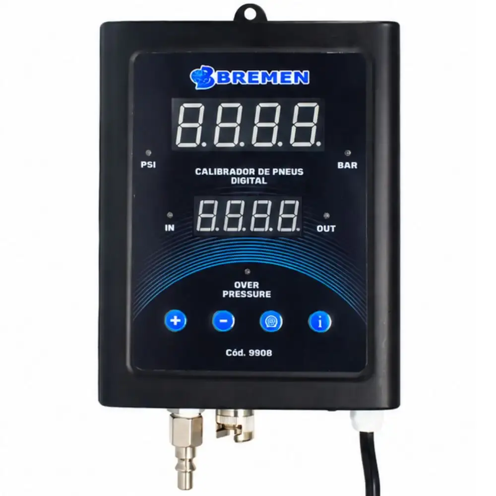 Calibrador digital para pneus 188 PSI display LED 220V Bremen — fotografia de referência