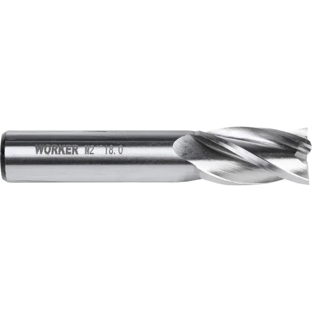 Fresa de topo reto aço rápido 18MM haste 16MM Worker — fotografia 6