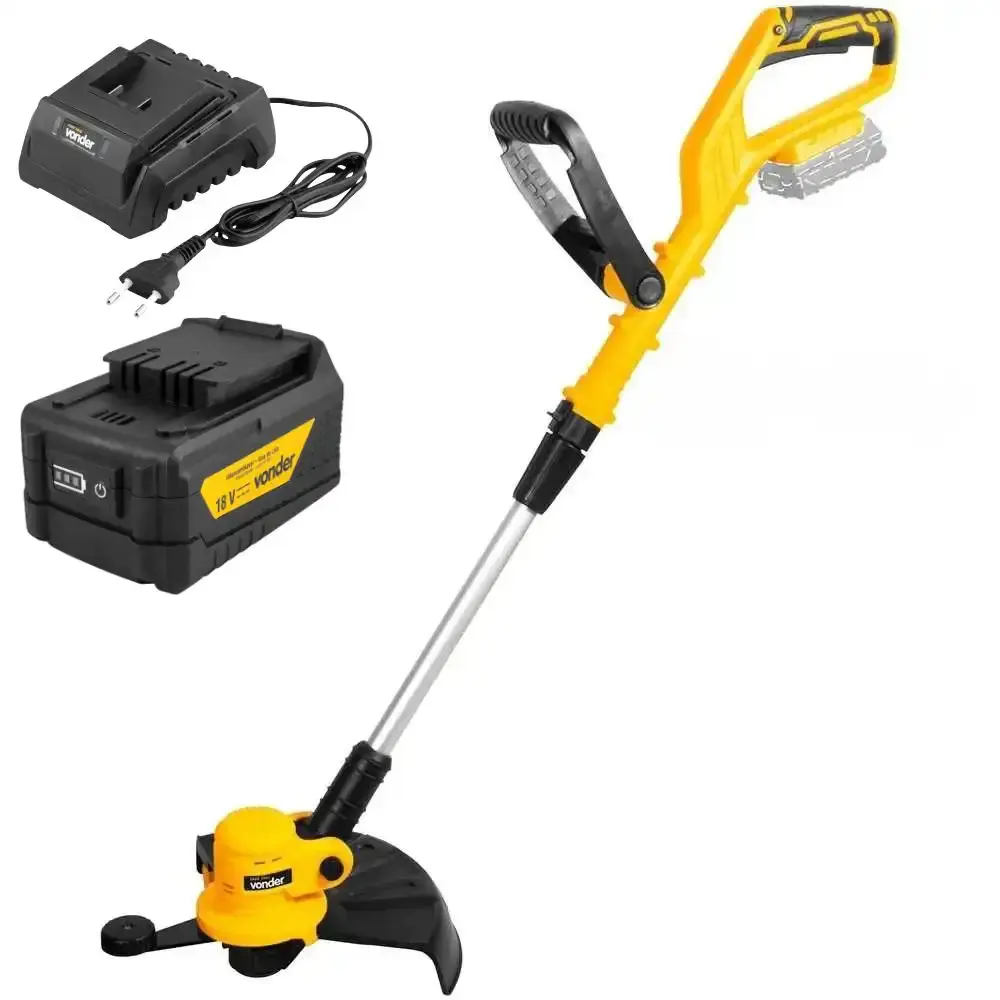 Aparador de grama 18V com bateria 4AH e carregador bivolt Vonder — fotografia de referência