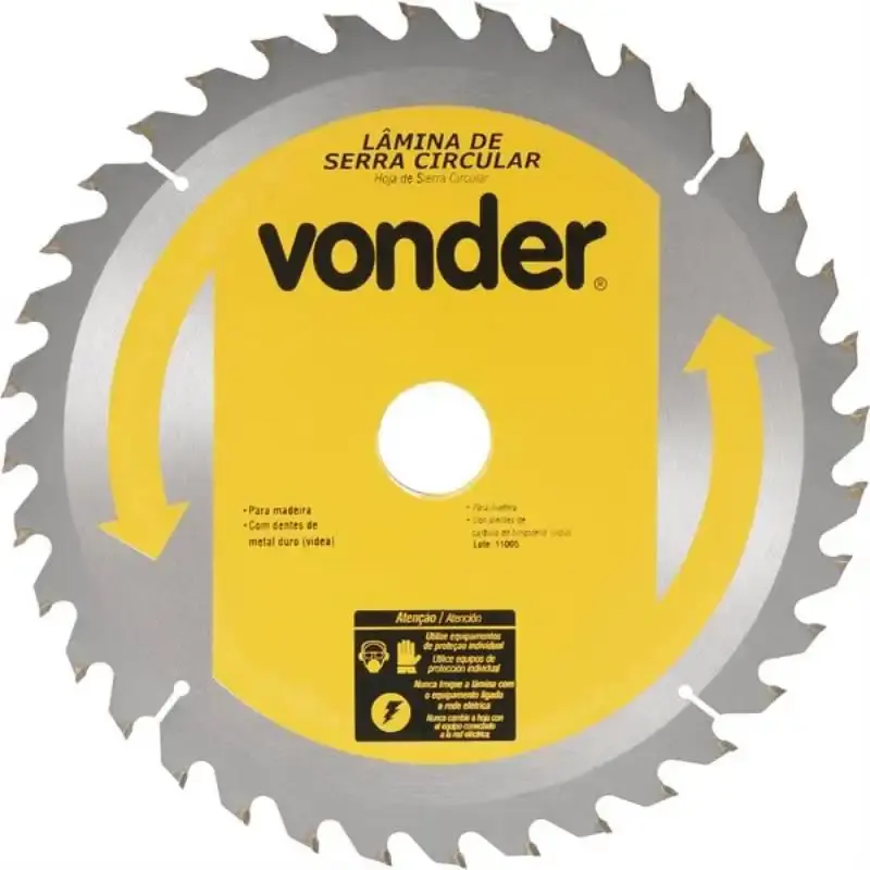 Serra Circular de Widea 10 POL 250 MM x 30 MM 48 Dentes VONDER — fotografia de referência