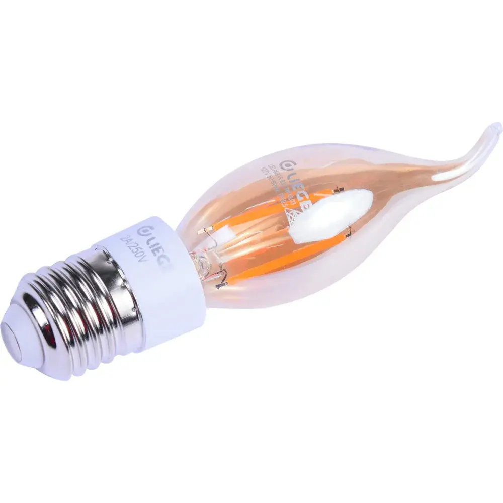Lâmpada de led vintage vela torcida B35 E14 3W 127V Liege — fotografia 3