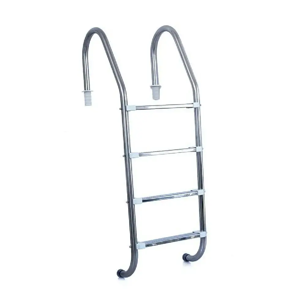 Escada inox para piscina 4 degraus Evald