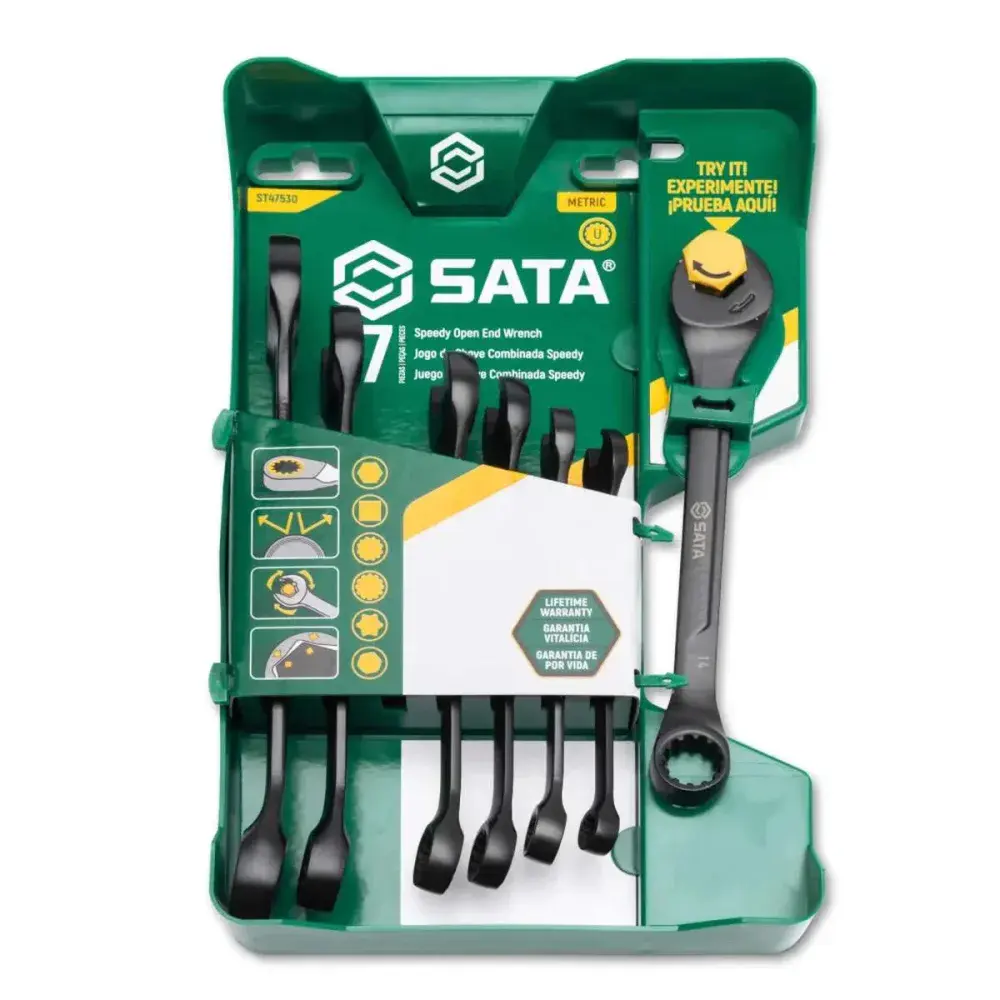Jogo de chave combinada speedy X6 8-17MM 7 peças Sata — fotografia 5