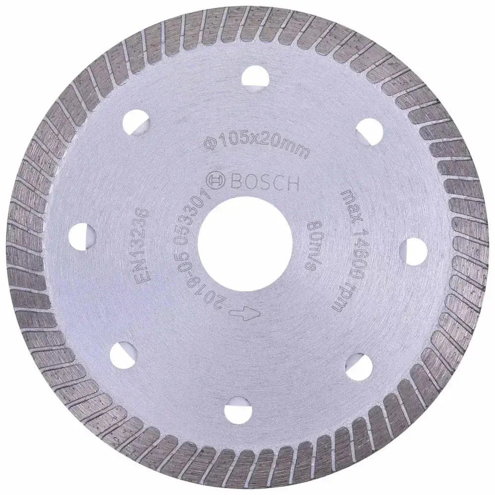 Disco diamantado expert turbo para porcelanato 105MM 20MM Bosch — fotografia 5