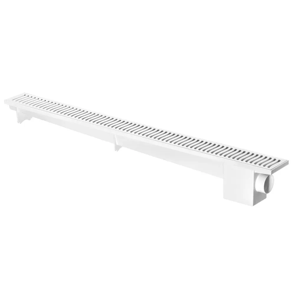 Ralo e grelha linear modulável branco 70CM Herc — fotografia de referência