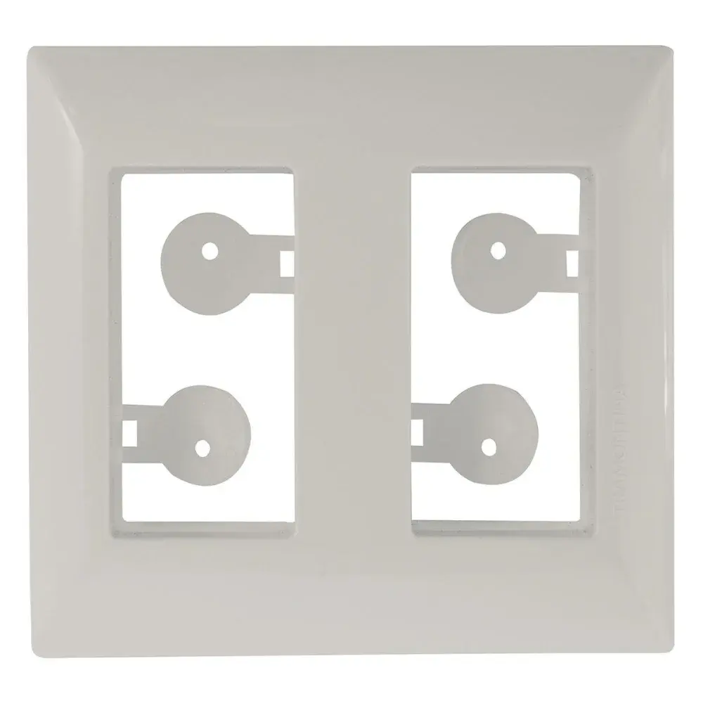 Placa para móvel aria de 2 posto branco Tramontina — fotografia de referência