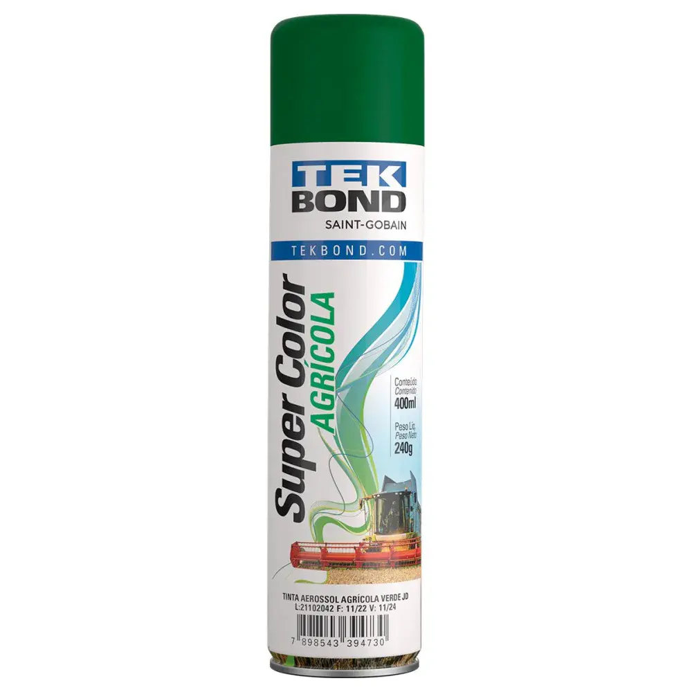 Tinta spray agrícola 400ML super color verde Tekbond — fotografia de referência