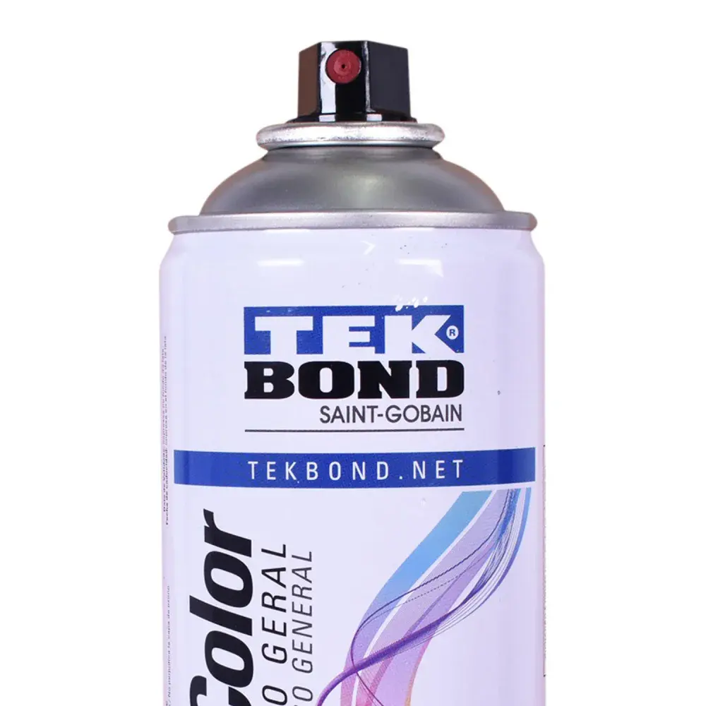 Tinta spray uso geral alumínio 350ML Tekbond — fotografia 4
