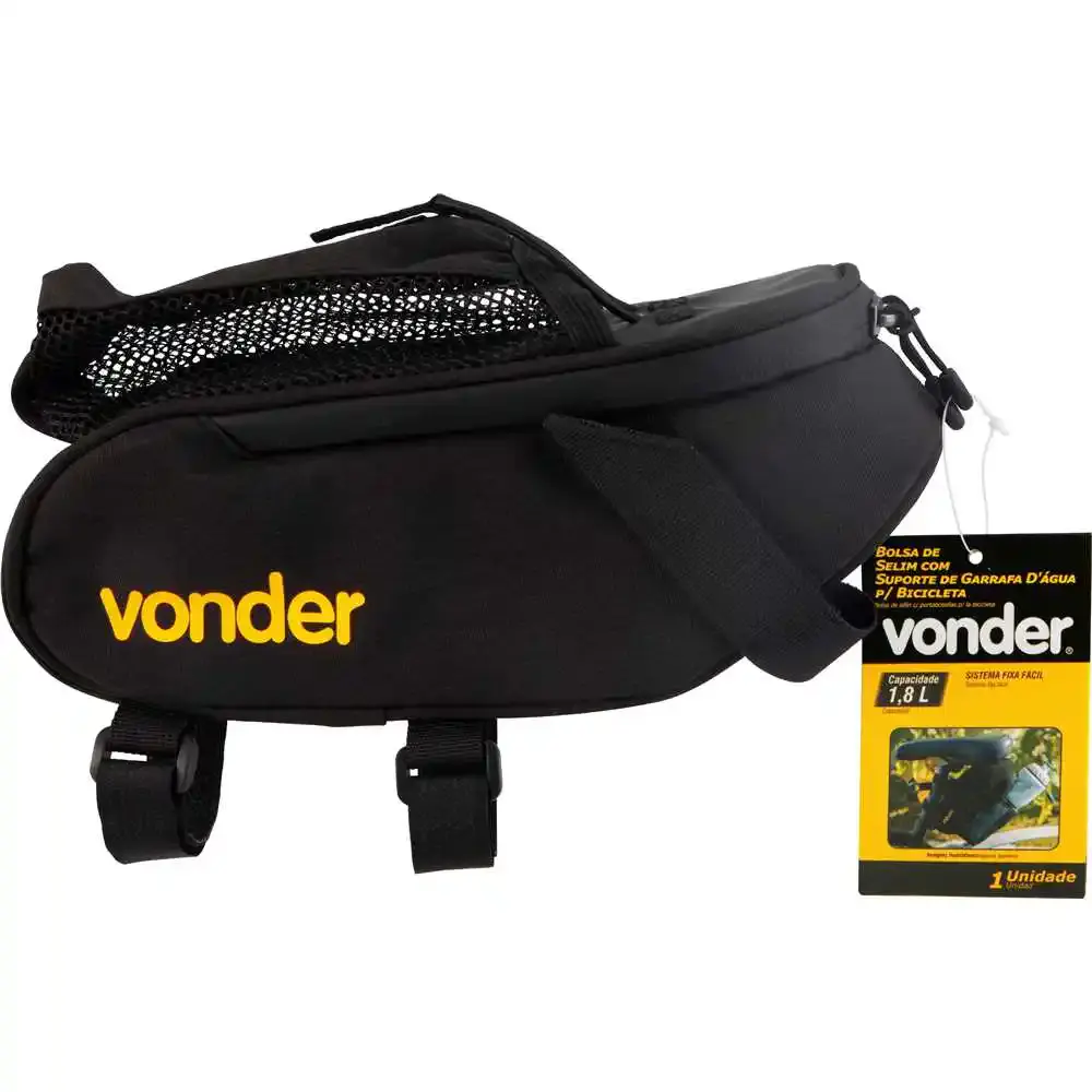 Bolsa selim com suporte de garrafa d'água para bicicleta Vonder — fotografia 3