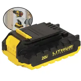 Bateria 20V lithium 1.3 AH SB20C-B2 stanley Dewalt — fotografia 2