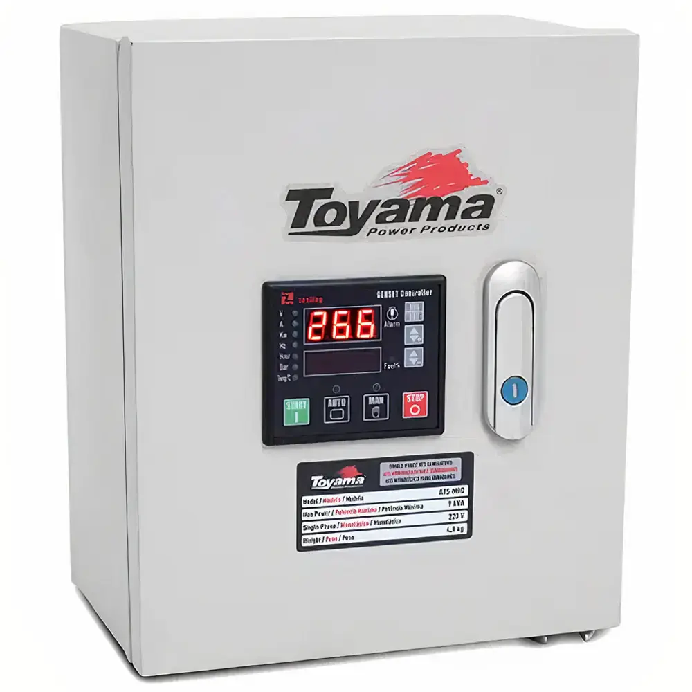 Painel ATS de transferência para geradores a diesel ATS-M9D mono 256-004 Toyama 220 V — fotografia de referência