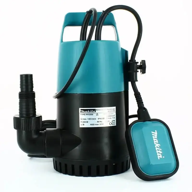 Bomba submersa 300W para água limpa PF0300 Makita 110 V — fotografia 2