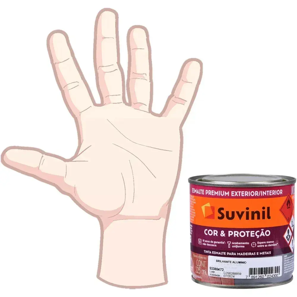Tinta esmalte corproteção brilhante alumínio 225ML Suvinil — fotografia 10
