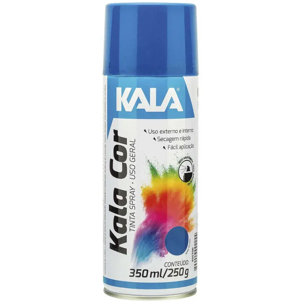 Tinta spray uso geral azul 350ML Kala — fotografia de referência