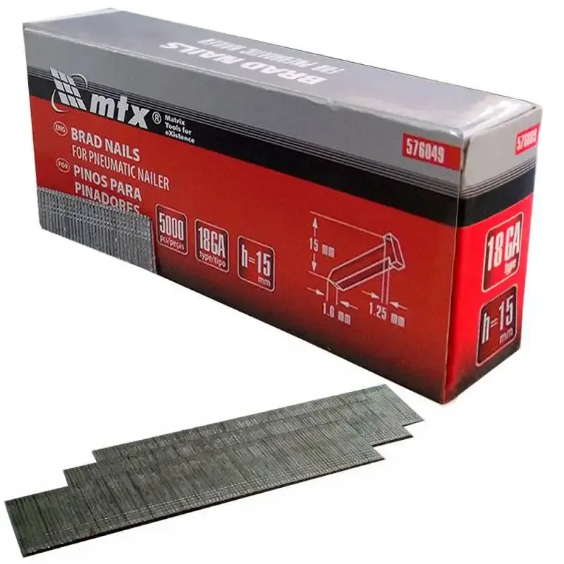 Pinos para Pinador Pneumático F-15 c/ 5000 Peças MTX — fotografia de referência