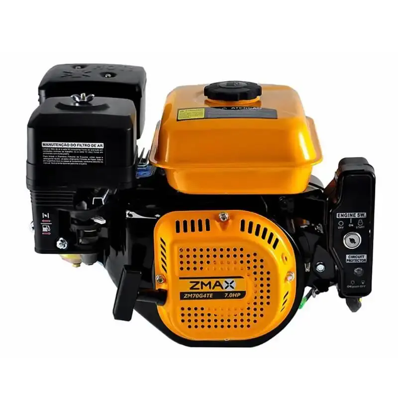 Motor gasolina 7 HP 4 tempos partida elétrica ZM70G4TE Zmax