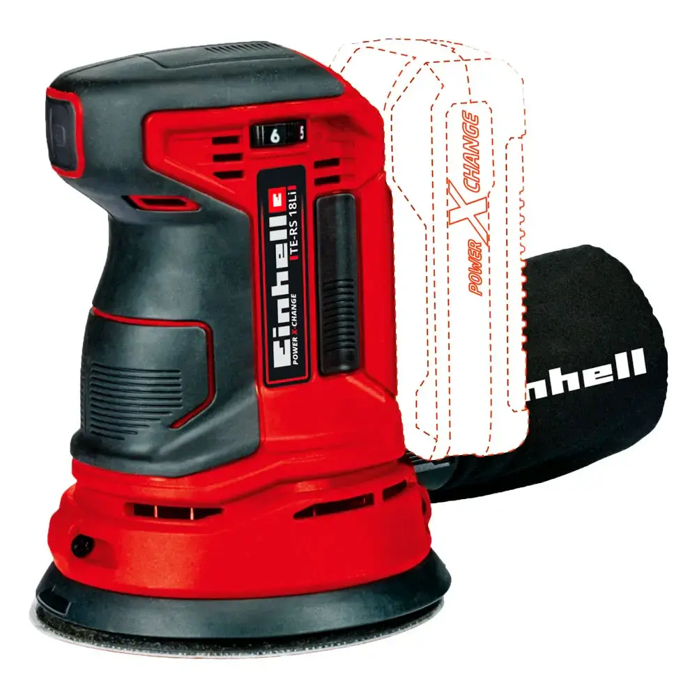 Lixadeira roto orbital 18V 5 polegadas sem bateria te-rs 18 LI solo Einhell — fotografia 2