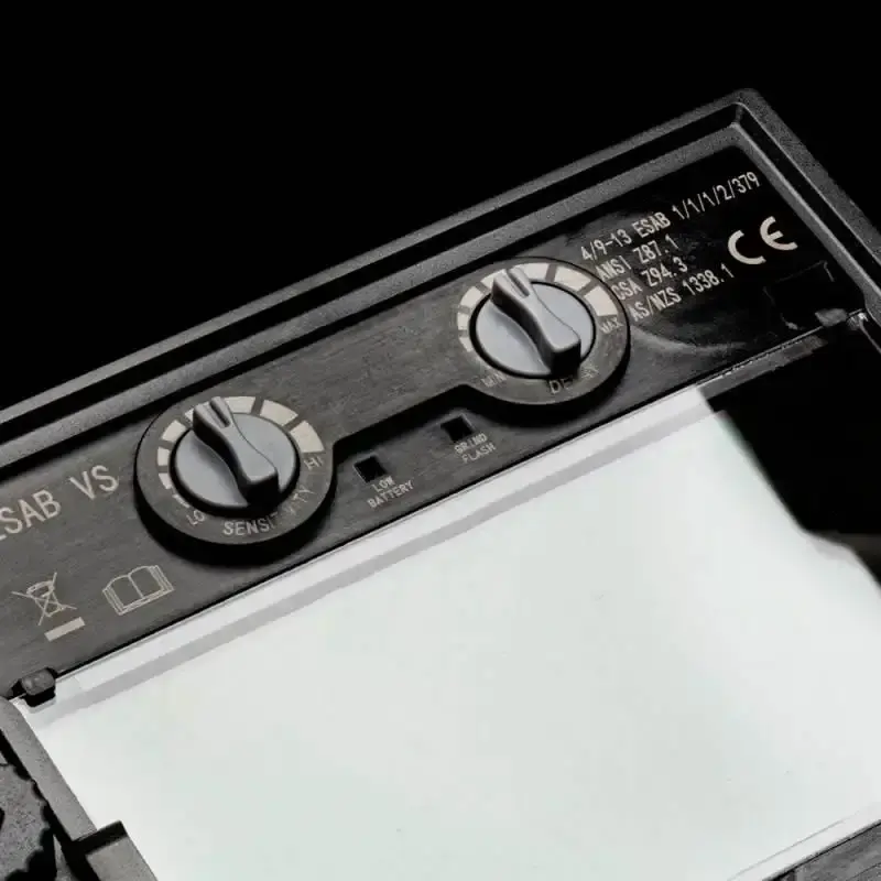 Máscara para solda automática regulagem 9 à 13 A40 savage preta 742088 Esab — fotografia 5