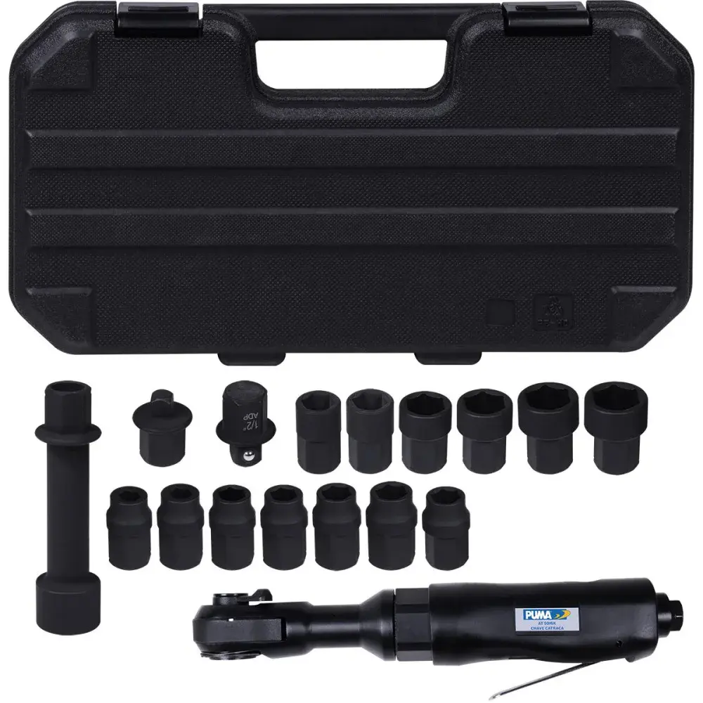 Kit chave de catraca reversível AT-5016K Puma