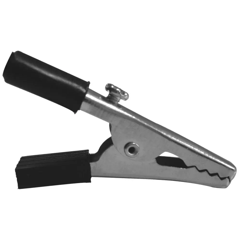 Garra clip jacaré pequeno 10A preto Interneed