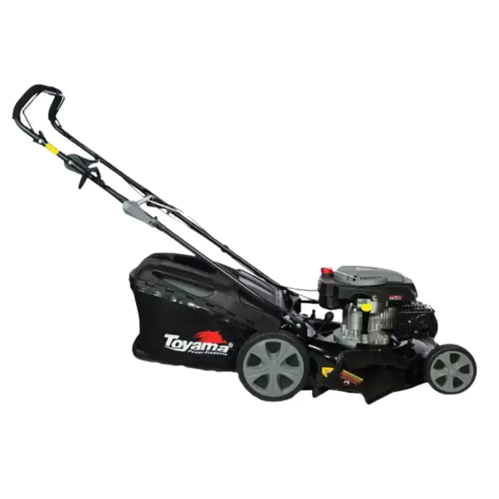 Cortador de grama à gasolina 6HP 4T recolhedor e saída lateral TLM510RMS-60L Toyama — fotografia 4