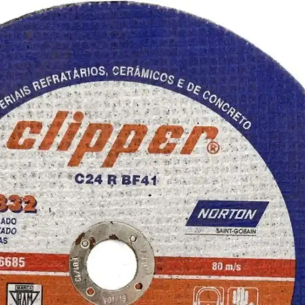 DISCO DE CORTE PAREDE 9 polegadas 2TELAS CLIPPER Norton — fotografia 3